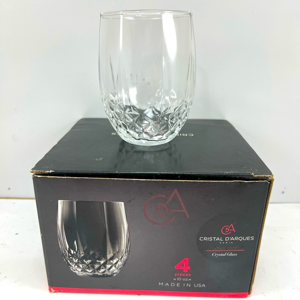 Crystal Cocktail Glasses (4). by Cristal D’Arques Paris